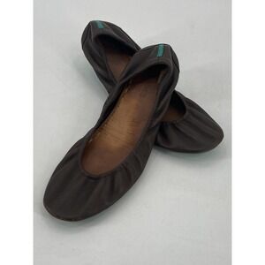 Tieks By Gavrieli‎ Chocolate Brown Leather Ballet Flats Women's Size 10